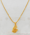 Gold Pattern Small Leaf Pendant Chain Jewelry Daily Use Collection SMDR439