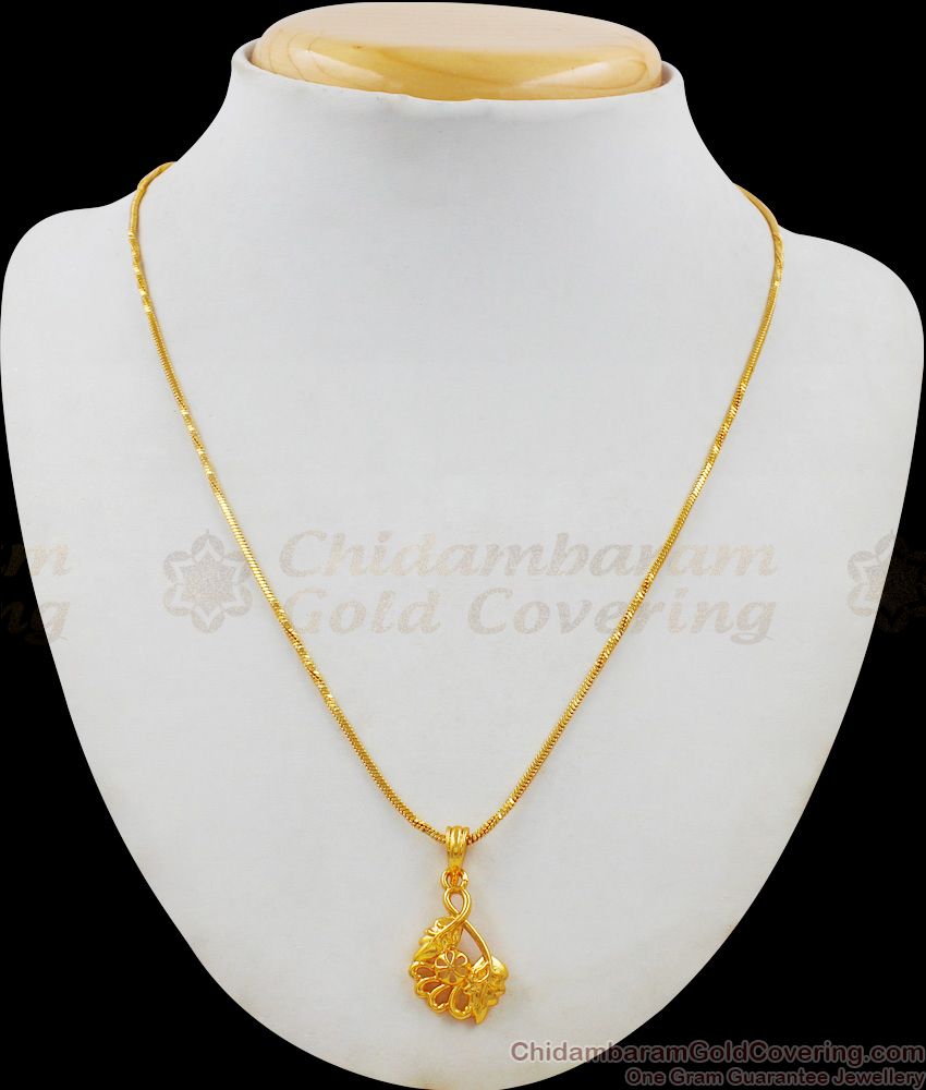 Autumn Season Special Leaf Pendant Chain Jewelry Daily Use Collection SMDR441