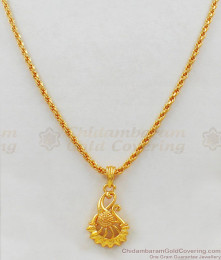 Peacock Collections Small Pendant Chain Jewelry Daily Use Collection SMDR443 Peacock Collections Small Pendant Chain Jewelry Daily Use Collection SMDR443