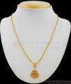 Fancy CZ Stone Peacock Pendant Chain Jewelry Daily Use Collection SMDR450 Fancy CZ Stone Peacock Pendant Chain Jewelry Daily Use Collection SMDR450