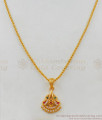 Fancy CZ Stone Peacock Pendant Chain Jewelry Daily Use Collection SMDR450