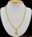 Attractive Swan Design Gold Tone Pendant Chain With AD Ruby Stone SMDR461 Attractive Swan Design Gold Tone Pendant Chain With AD Ruby Stone SMDR461