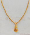Attractive Swan Design Gold Tone Pendant Chain With AD Ruby Stone SMDR461 Attractive Swan Design Gold Tone Pendant Chain With AD Ruby Stone SMDR461