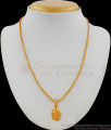Lord Vinayagar Design Gold Pendant Short Chain New Arrival SMDR462