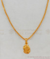 Lord Vinayagar Design Gold Pendant Short Chain New Arrival SMDR462