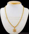 Star Design Gold Chain With Pendent One Gram Jewelry Collections SMDR464