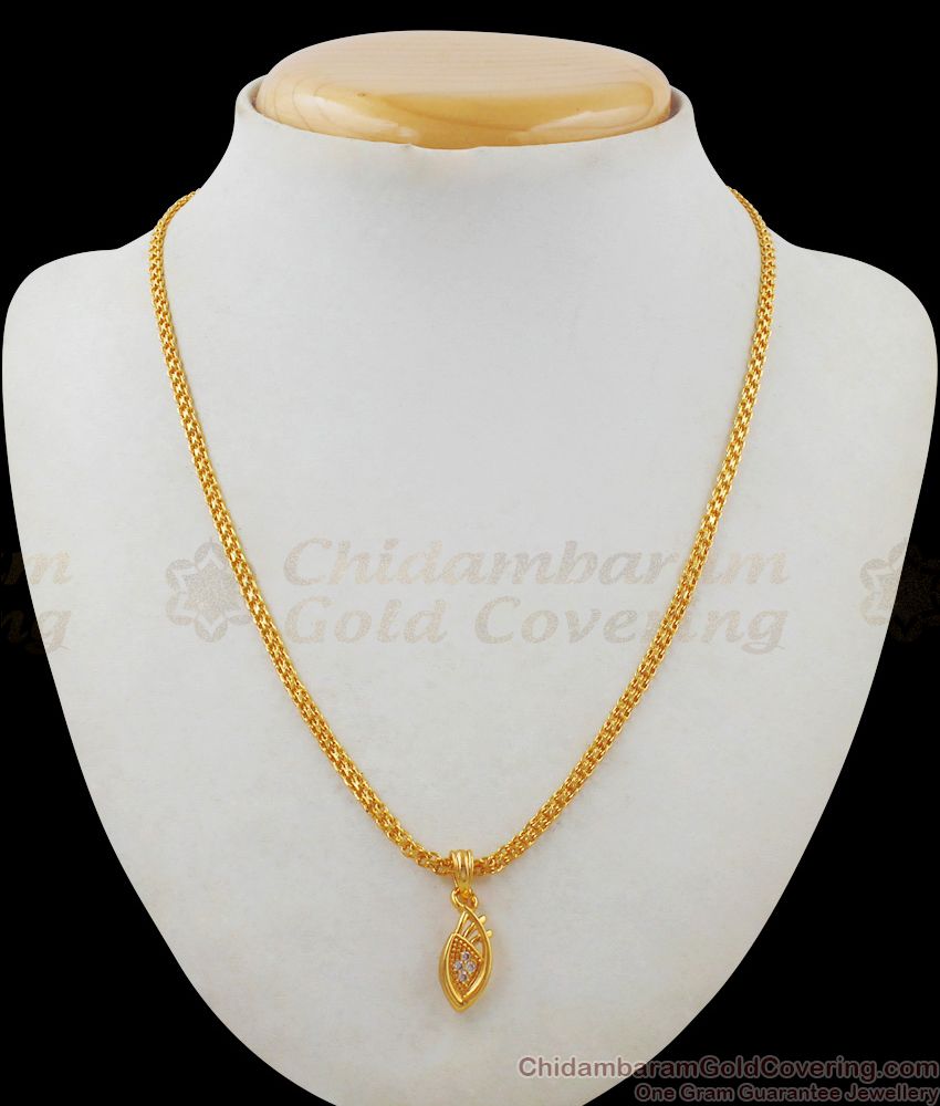 Daily Wear Gold Chain With Pendent Jewelry Collections For Girls SMDR465 Daily Wear Gold Chain With Pendent Jewelry Collections For Girls SMDR465