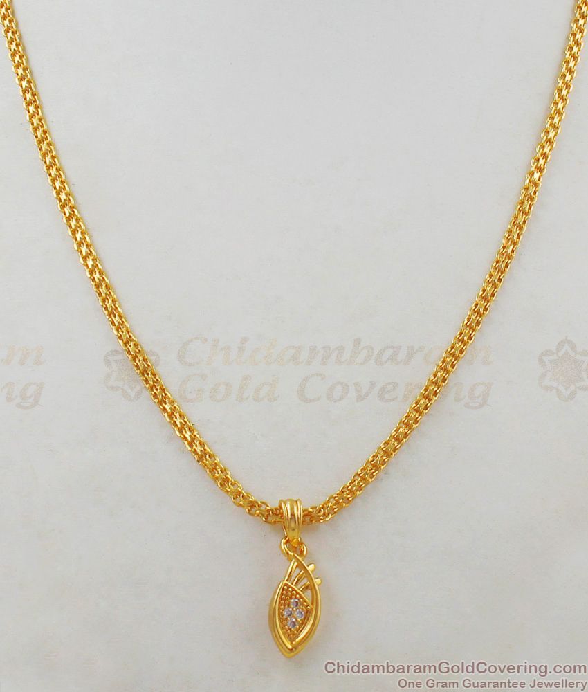 Daily Wear Gold Chain With Pendent Jewelry Collections For Girls SMDR465 Daily Wear Gold Chain With Pendent Jewelry Collections For Girls SMDR465