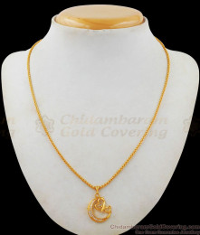 Beautiful Moon Gold Chain With Pendant Jewelry Collections For Daily Wear SMDR472 Beautiful Moon Gold Chain With Pendant Jewelry Collections For Daily Wear SMDR472