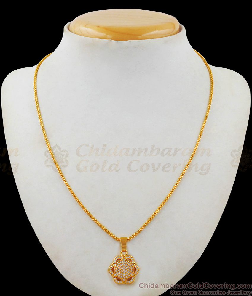 Exclusive Gold Chain With Pendant Design One Gram Jewelry Collections SMDR473 Exclusive Gold Chain With Pendant Design One Gram Jewelry Collections SMDR473