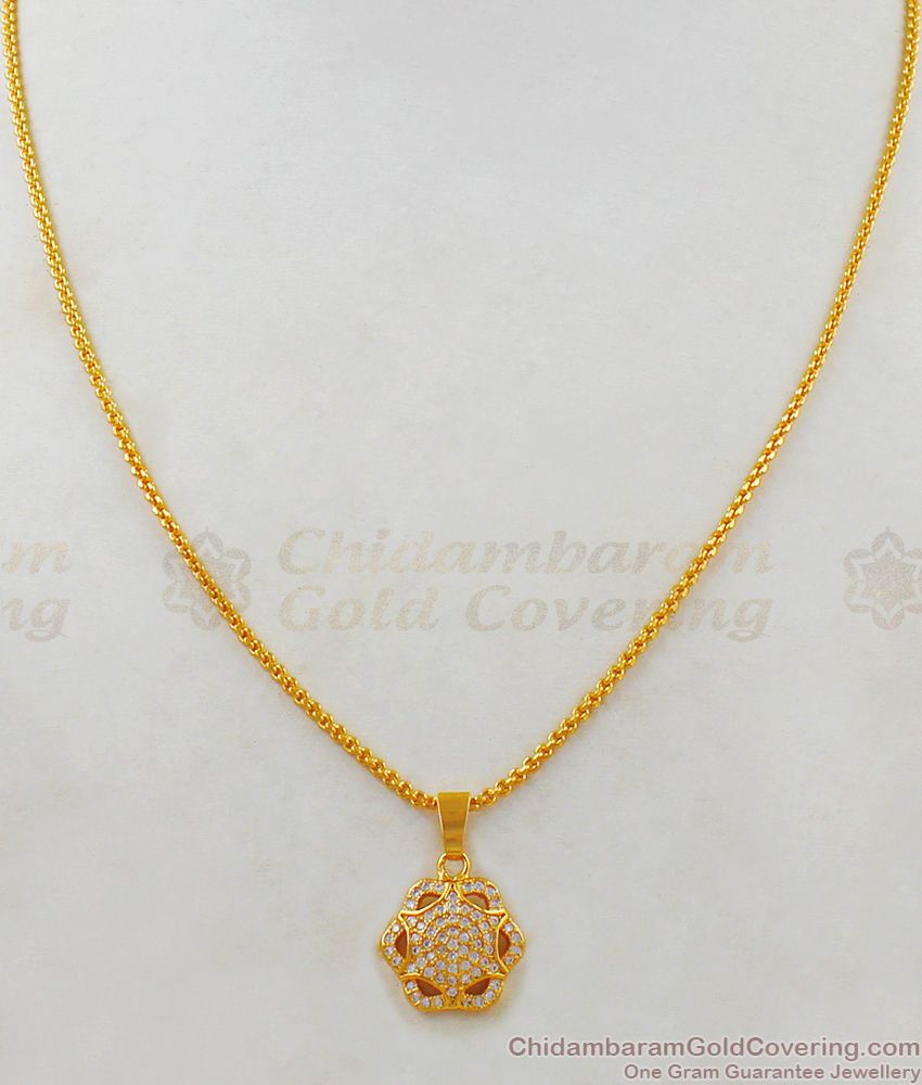 Exclusive Gold Chain With Pendant Design One Gram Jewelry Collections SMDR473
