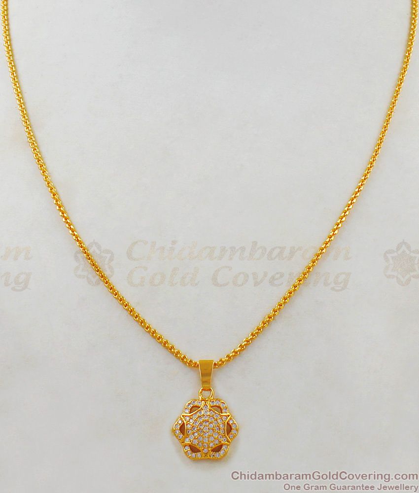 Exclusive Gold Chain With Pendant Design One Gram Jewelry Collections SMDR473 Exclusive Gold Chain With Pendant Design One Gram Jewelry Collections SMDR473