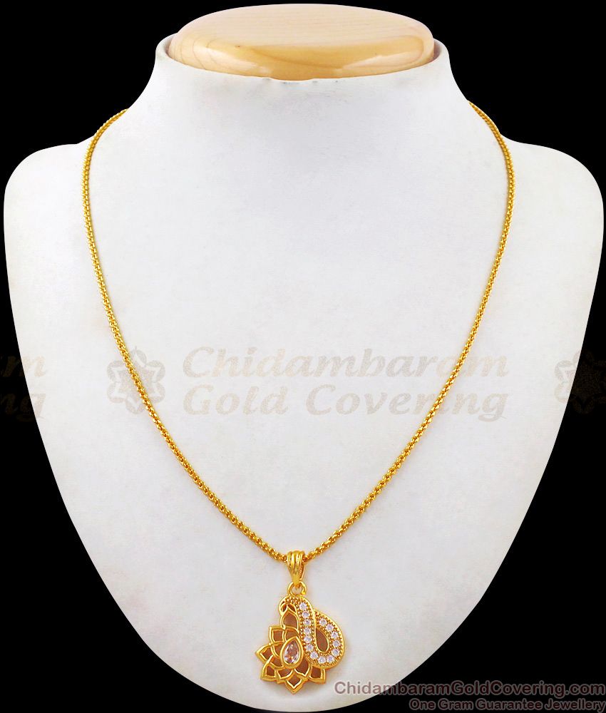 Beautiful Light Weight Gold Chain With Pendant Jewelry Collections For Daily Use SMDR475