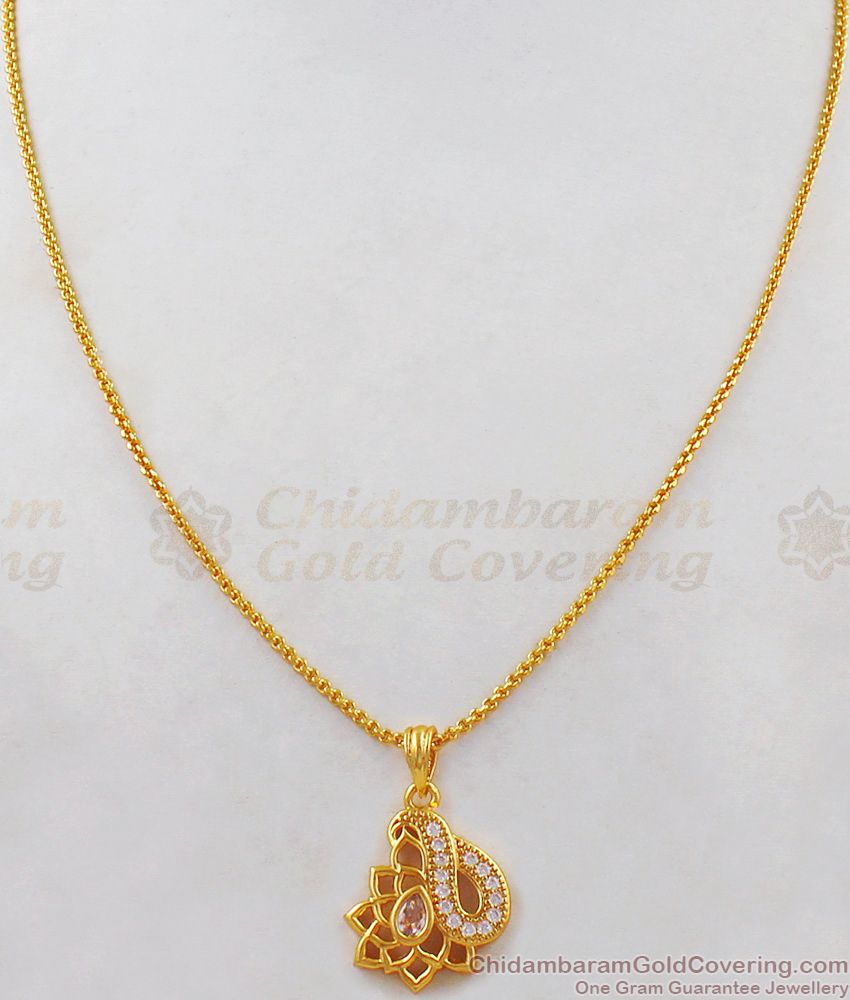 Beautiful Light Weight Gold Chain With Pendant Jewelry Collections For Daily Use SMDR475