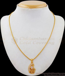 Iconic Diamond Pattern Gold Chain With Pendant Collections SMDR476 Iconic Diamond Pattern Gold Chain With Pendant Collections SMDR476