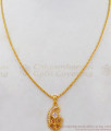 Iconic Diamond Pattern Gold Chain With Pendant Collections SMDR476