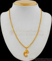 Elephant Design Pendant  With Chain Short Chain Collections By Chidambaram Gold Covering SMDR483