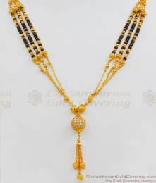Latest Black Beads Mangalsutra Type Gold Plated Short Chain Collections Buy Online SMDR492 Latest Black Beads Mangalsutra Type Gold Plated Short Chain Collections Buy Online SMDR492