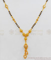 Single Line Mangalsutra With Pearl Type Gold Plated Short Chain Collections SMDR493