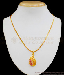 New Arrival AD Pink Stone Pendant Chain Model Short Chain For Ladies SMDR496 New Arrival AD Pink Stone Pendant Chain Model Short Chain For Ladies SMDR496