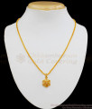 Flower Model AD White Stone Pendant Chain For Ladies SMDR498