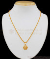 Diamond Pendant With Short Chain Gold Plated Collections SMDR505