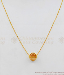 Letter C Alphabet Pendant Short Chain Gold Plated Collections SMDR511