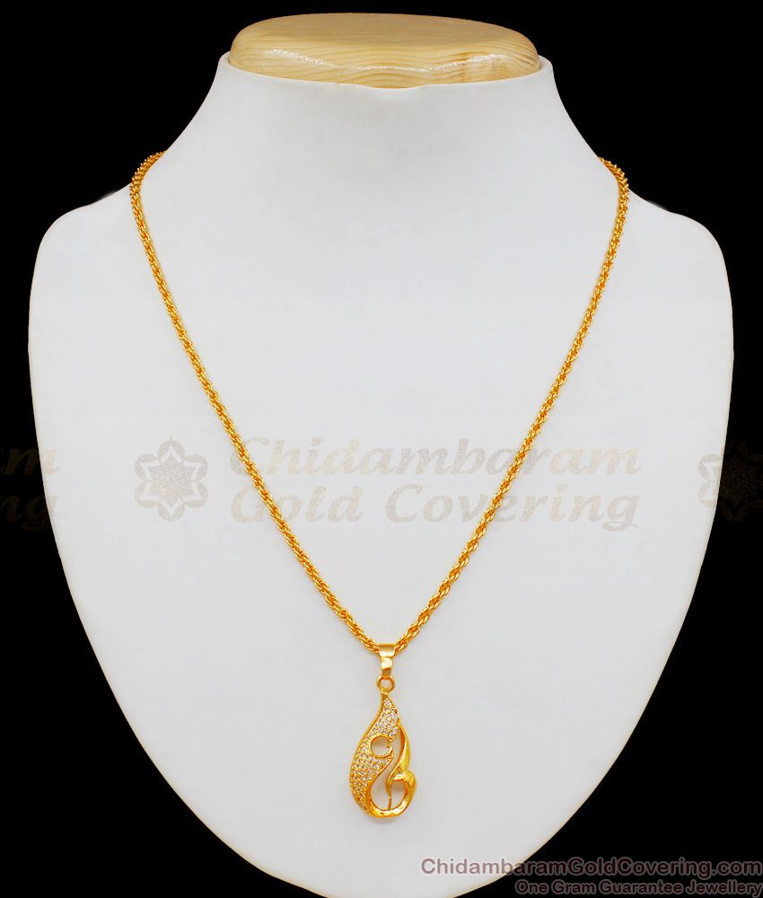 Peacock Short Gold Chain With Pendant Collections Buy Online SMDR518