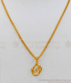 Om Pendant Gold Short Chain Collections By Chidambaram Gold Covering SMDR520