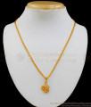 Latest Gold Pendant Chain Short Chain Collections Daily Wear SMDR522