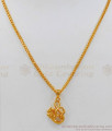 Latest Gold Pendant Chain Short Chain Collections Daily Wear SMDR522