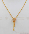 New Model AD White Stone Star Gold Chain With Pendant  Jewelry Collections SMDR528