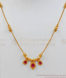 Trendy Gold Short Chain With Pendant Plated Short Chain Collections SMDR532