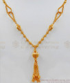 One Gram Gold Pendant With Chain Gold Plated Short Chain Collections SMDR533