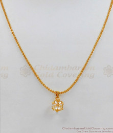 Sparkling Diamond Pendant Chain Jewelry Daily Use Collection SMDR534