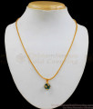 Natural Colombian Emerald Pendant Chain Jewelry Daily Use Collection SMDR535
