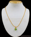 Stunning Light Green Emerald Pendant Chain Jewelry Collection SMDR536