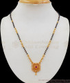 Mangalsutra Type Black and Gold Beads Pendant Chain for Daily Use SMDR573