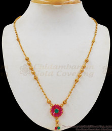 Beautiful Short Chain With Pendant Gold Plated Short Chain Collections SMDR582 Beautiful Short Chain With Pendant Gold Plated Short Chain Collections SMDR582