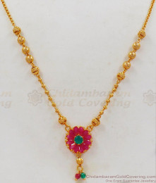 Beautiful Short Chain With Pendant Gold Plated Short Chain Collections SMDR582 Beautiful Short Chain With Pendant Gold Plated Short Chain Collections SMDR582