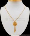 Short Stylish One Gram Gold Pendant Chain SMDR588