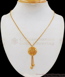 Short Stylish One Gram Gold Pendant Chain SMDR588 Short Stylish One Gram Gold Pendant Chain SMDR588