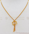 Latest Flower Design Gold Plated Pendant Chain SMDR589