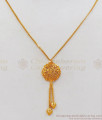 Daily Wear 1 Gram Gold Pendant With Short Chain SMDR591