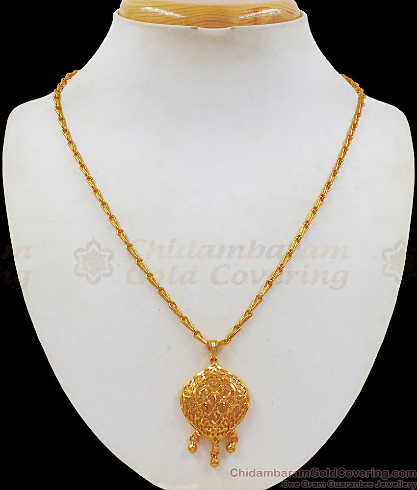 Trendy Gold Pendant Short Chain For Ladies Online Shopping SMDR598