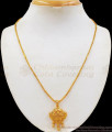 Trendy One Gram Gold Dollar Pendant Short Chain For Daily Use SMDR604 Trendy One Gram Gold Dollar Pendant Short Chain For Daily Use SMDR604