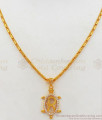 Name Alphabet Word R Pendant One Gram Gold Short Chain Collections SMDR614