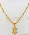 Name Alphabet Word S Pendant One Gram Gold Short Chain Collections SMDR615