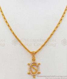 Name Alphabet Word S Pendant One Gram Gold Short Chain Collections SMDR615