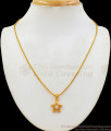 AD White Stone Star Pendant Chain Model Short Chain For Ladies SMDR621